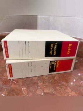 Two Kodak 35mm Slide Carousels with Original Boxes Circa 1970